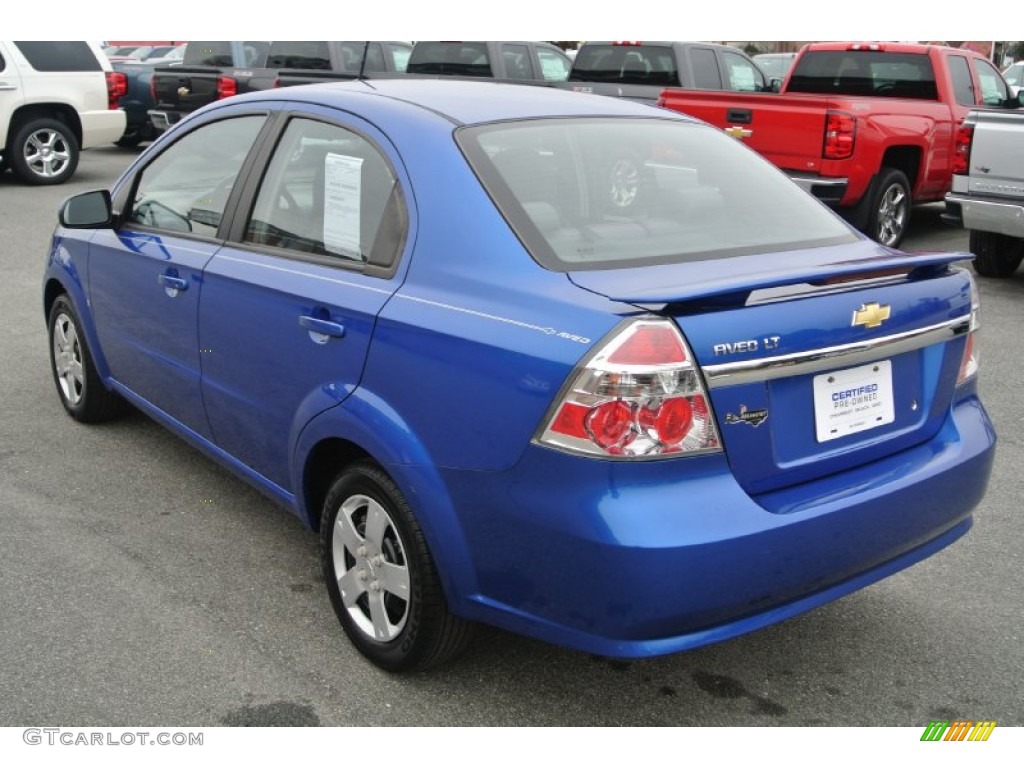 2009 Aveo LT Sedan - Bright Blue / Charcoal photo #4