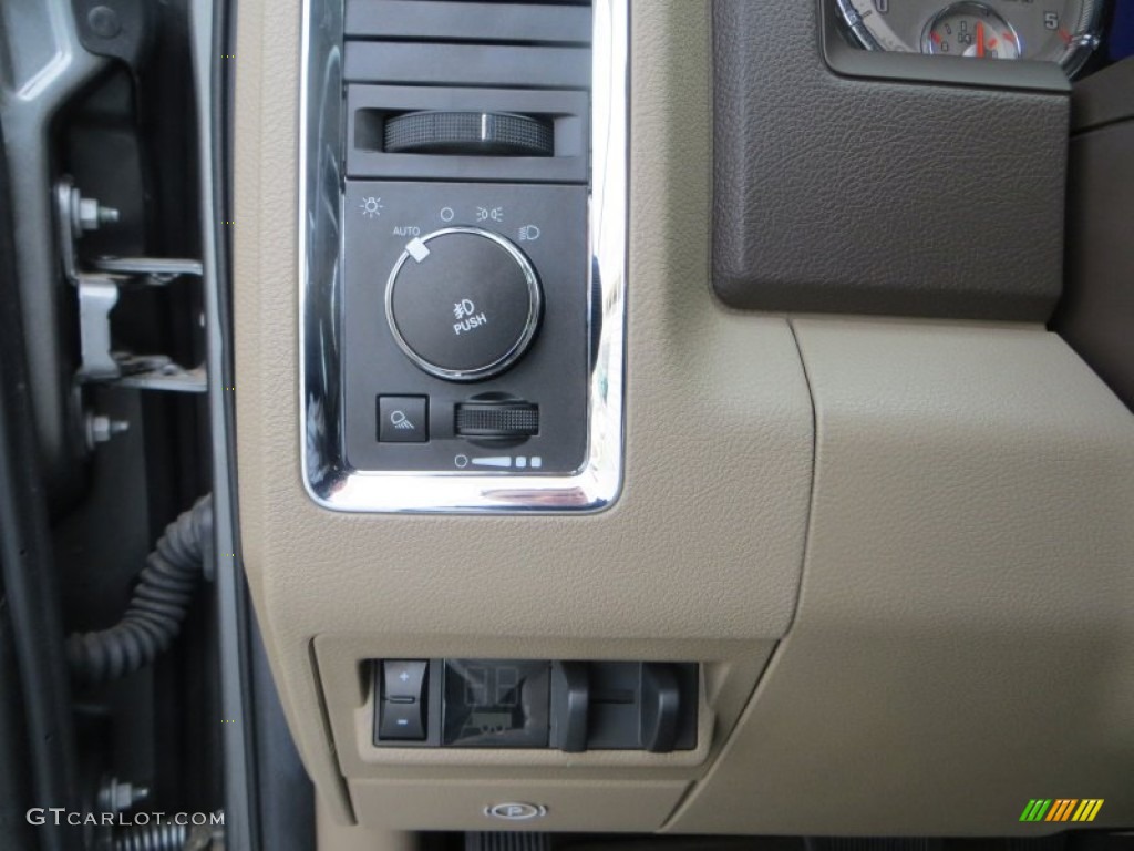 2012 Ram 3500 HD Laramie Longhorn Mega Cab 4x4 Dually - Mineral Gray Pearl / Light Pebble Beige/Bark Brown photo #45
