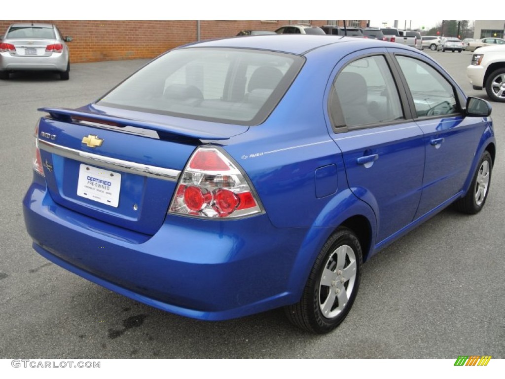 2009 Aveo LT Sedan - Bright Blue / Charcoal photo #5