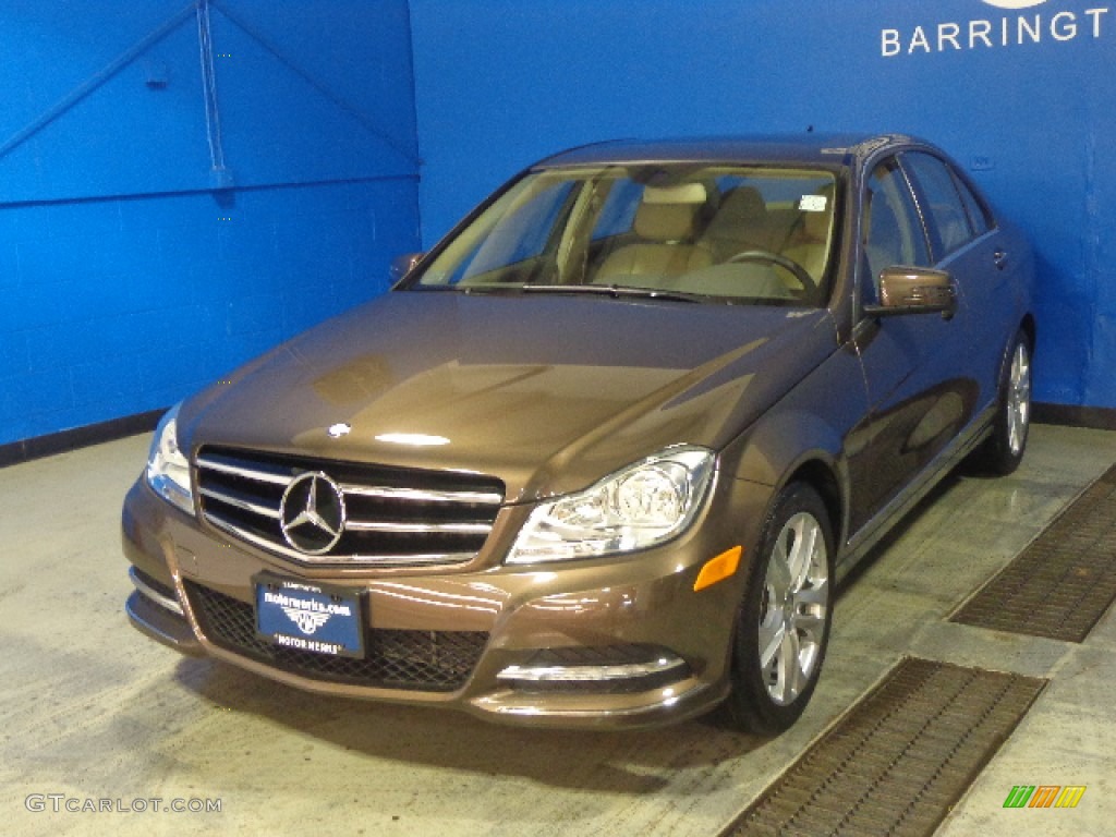 2013 C 300 4Matic Luxury - Dolomite Brown Metallic / Almond Beige photo #1