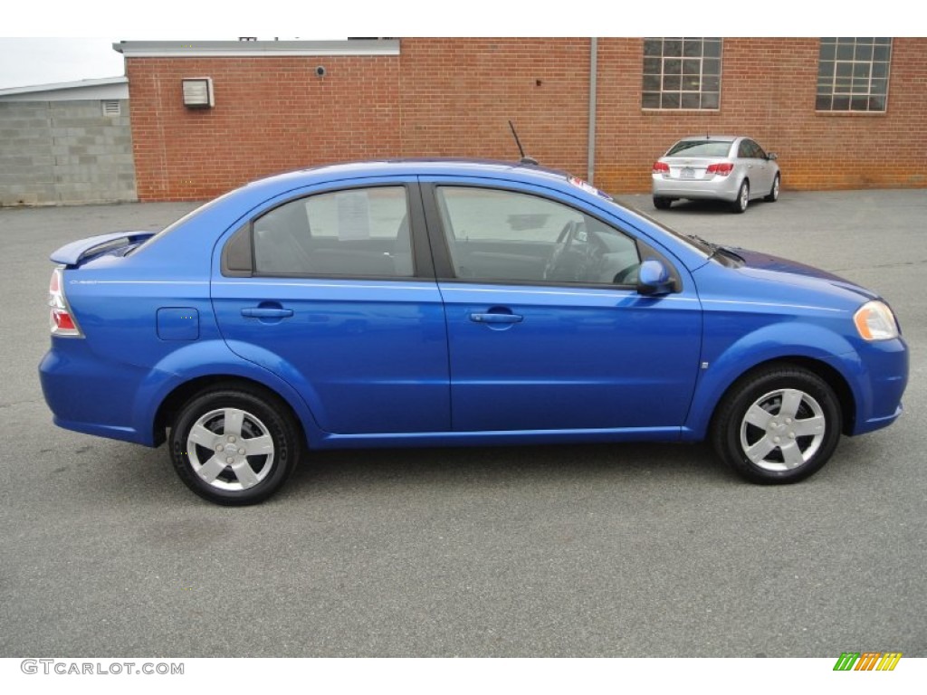 2009 Aveo LT Sedan - Bright Blue / Charcoal photo #6