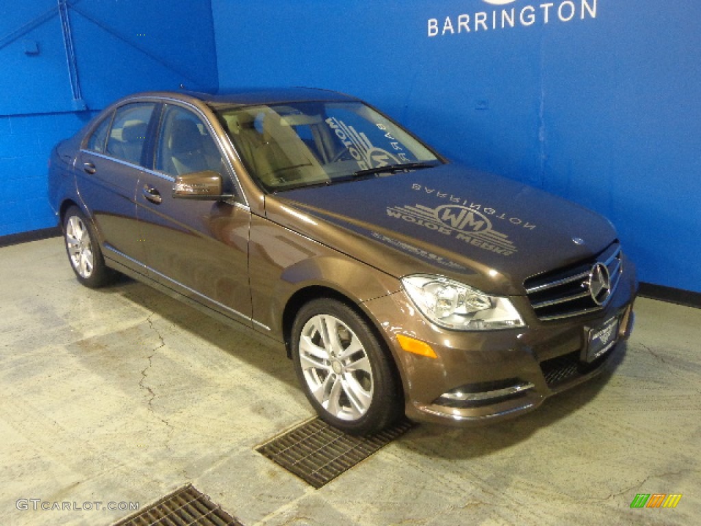 2013 C 300 4Matic Luxury - Dolomite Brown Metallic / Almond Beige photo #3