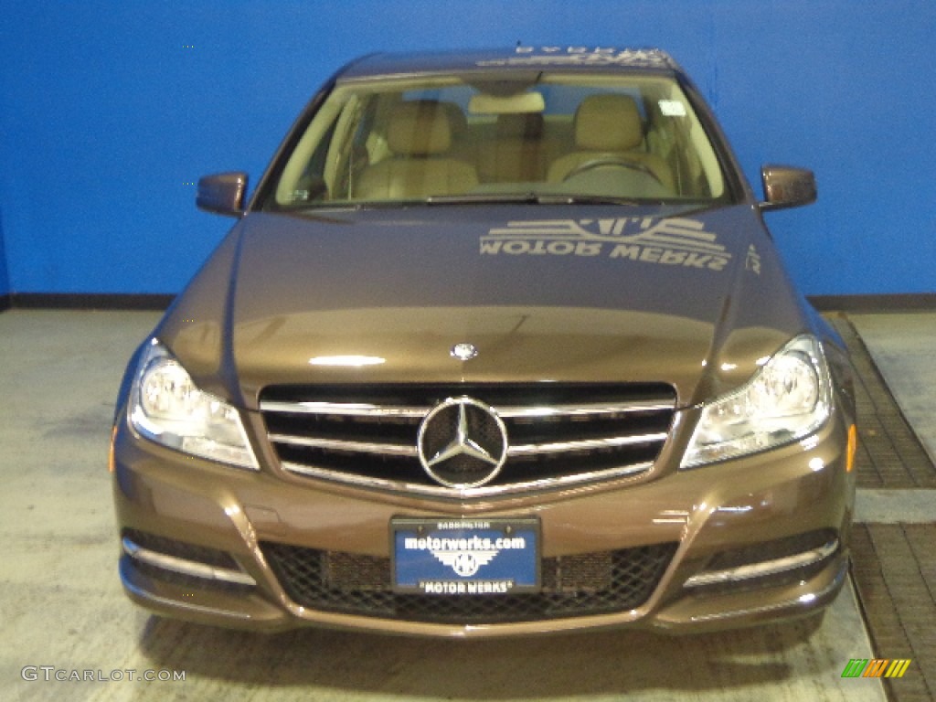 2013 C 300 4Matic Luxury - Dolomite Brown Metallic / Almond Beige photo #5