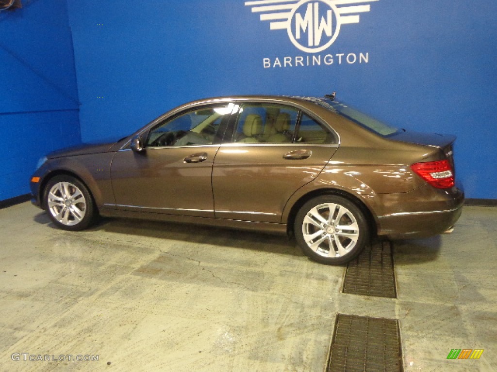 2013 C 300 4Matic Luxury - Dolomite Brown Metallic / Almond Beige photo #6