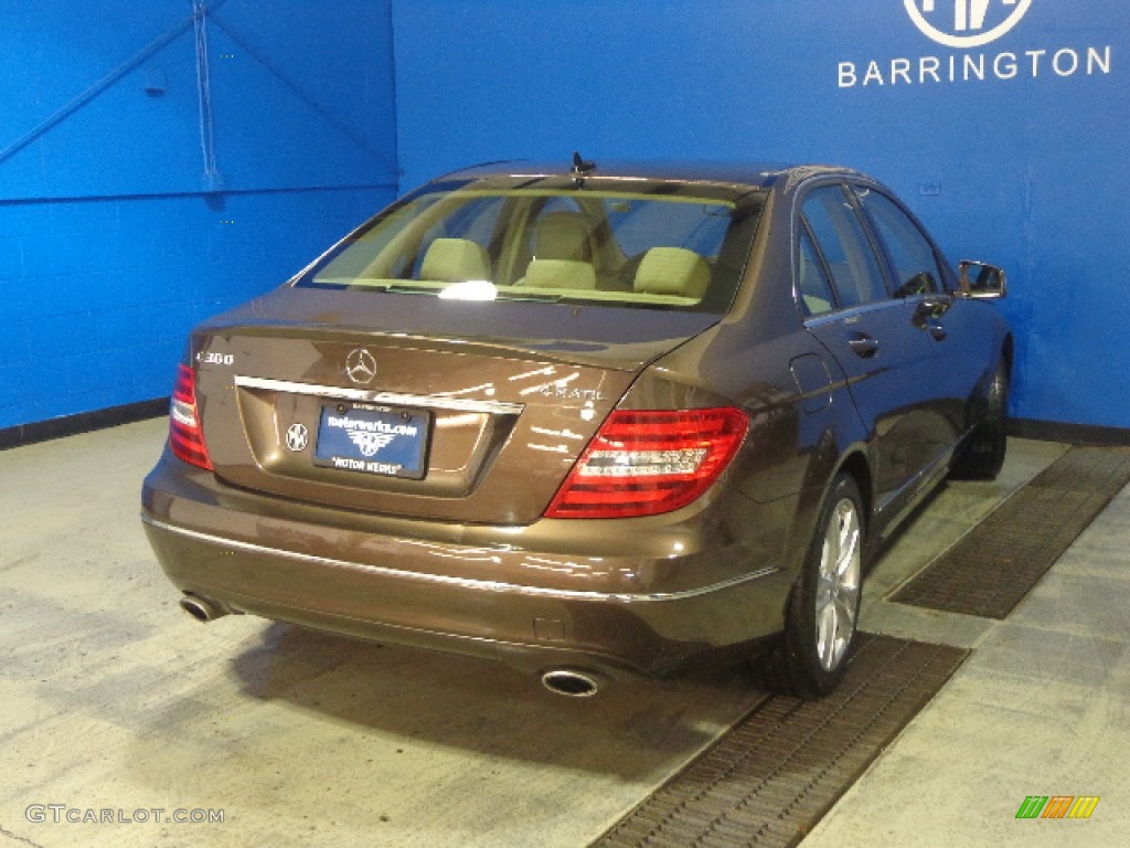 2013 C 300 4Matic Luxury - Dolomite Brown Metallic / Almond Beige photo #8