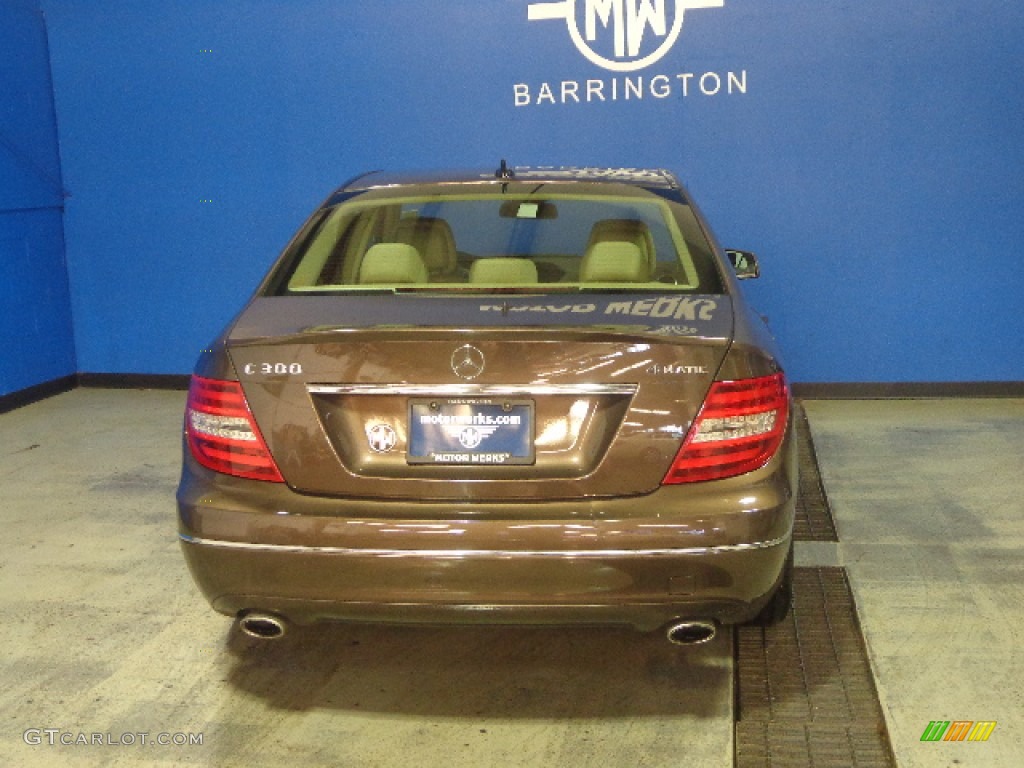2013 C 300 4Matic Luxury - Dolomite Brown Metallic / Almond Beige photo #9