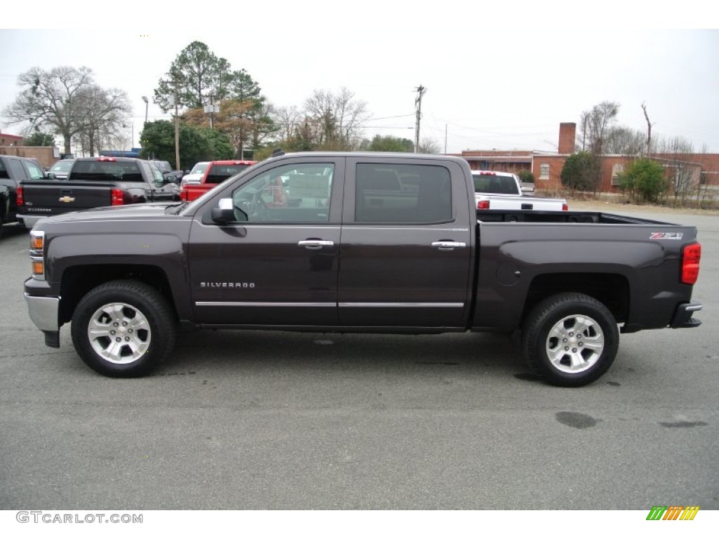 Tungsten Metallic 2014 Chevrolet Silverado 1500 LTZ Z71 Crew Cab 4x4 Exterior Photo #89373802