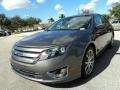 2011 Sterling Grey Metallic Ford Fusion SEL  photo #14
