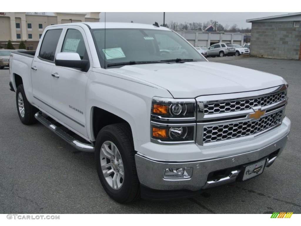 2014 Silverado 1500 LTZ Crew Cab 4x4 - Summit White / Cocoa/Dune photo #1