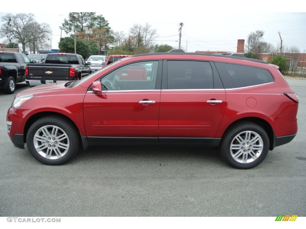Crystal Red Tintcoat 2014 Chevrolet Traverse LT Exterior Photo #89375722