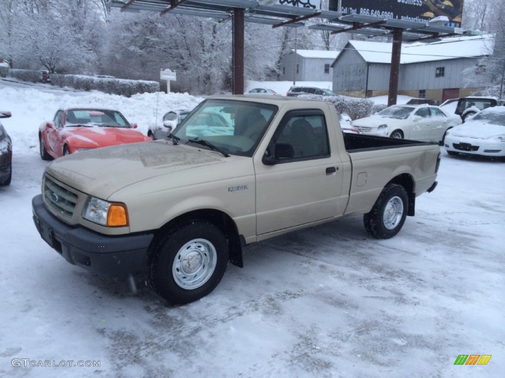 Harvest Gold Metallic 2002 Ford Ranger XL Regular Cab Exterior Photo #89377393