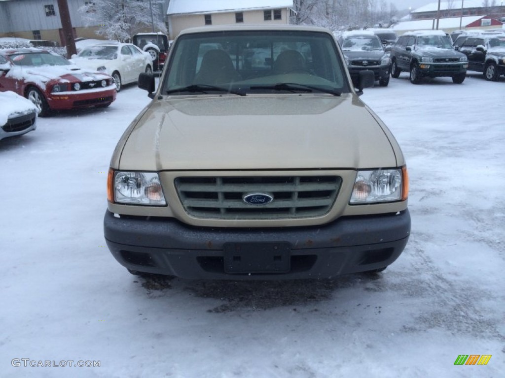 2002 Ranger XL Regular Cab - Harvest Gold Metallic / Medium Prairie Tan photo #3