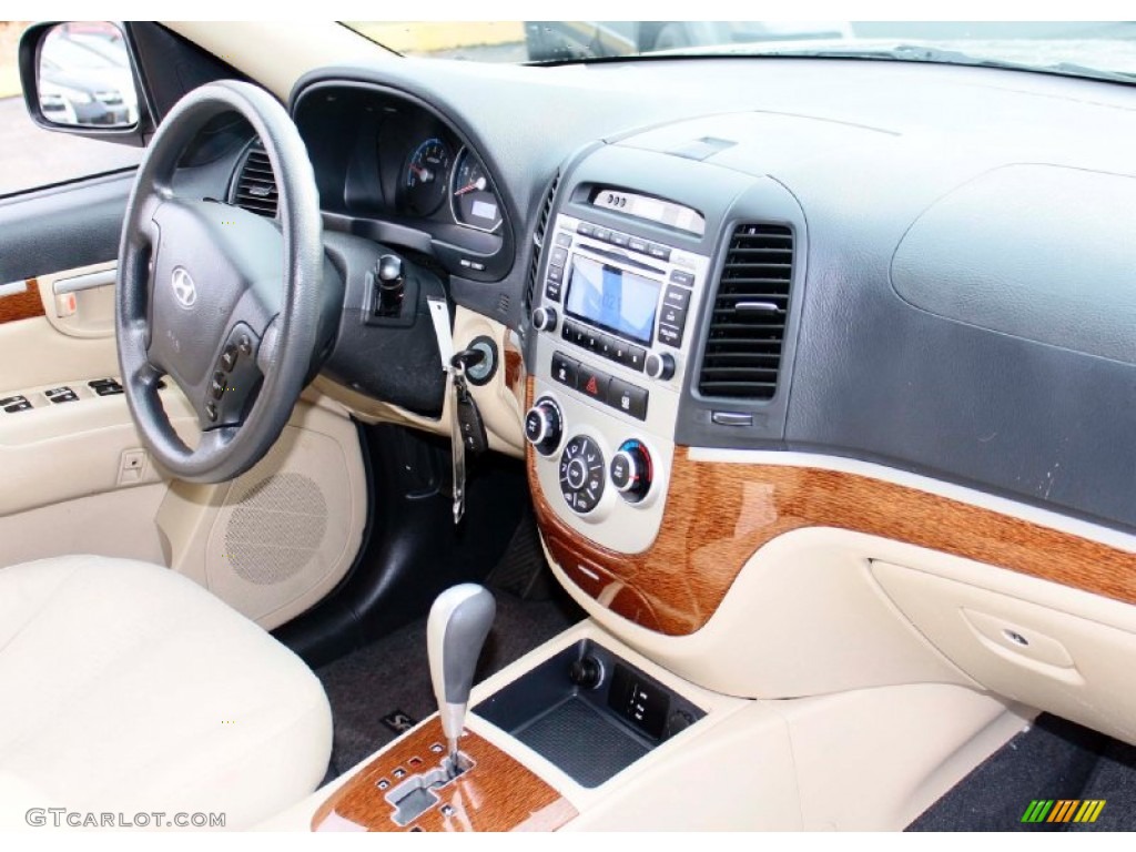 2009 Hyundai Santa Fe GLS Beige Dashboard Photo #89378044