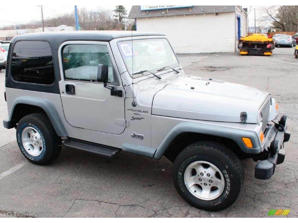 2000 Wrangler Sport 4x4 - Silverstone Metallic / Agate photo #4