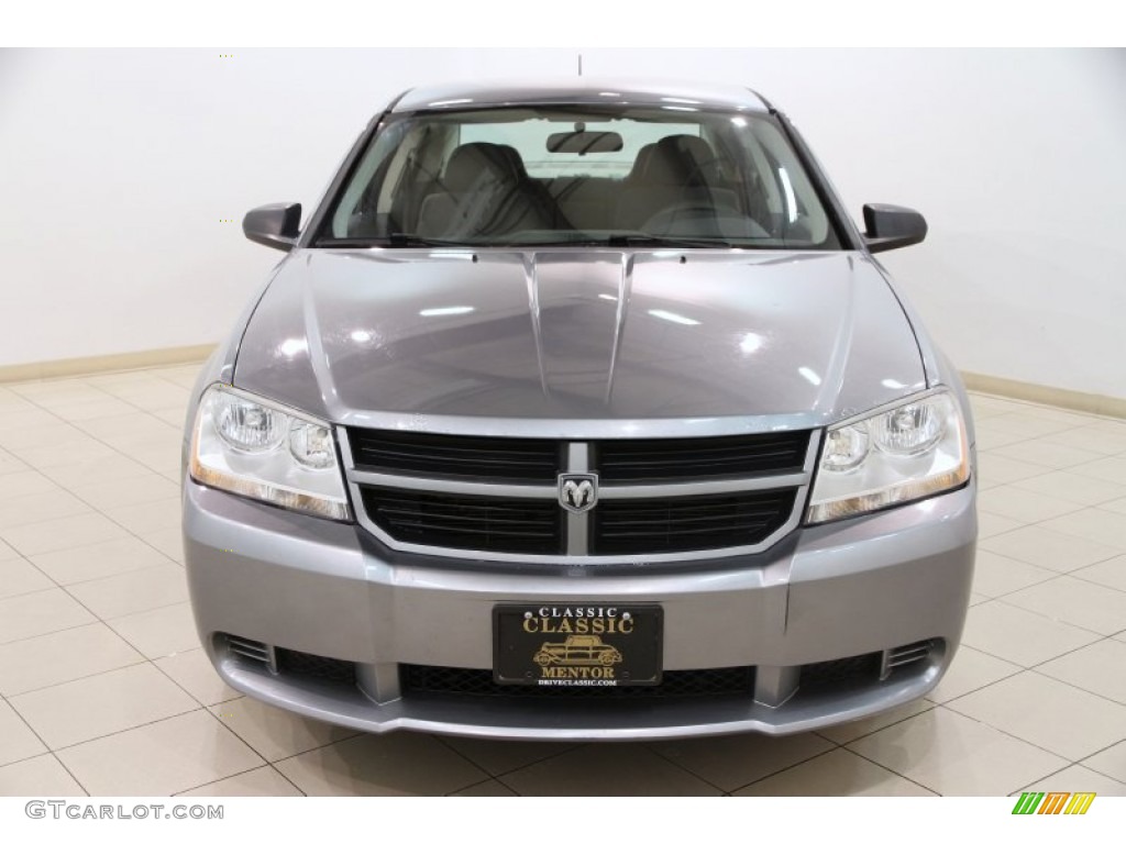 2008 Avenger SE - Silver Steel Metallic / Dark Slate Gray/Light Slate Gray photo #2