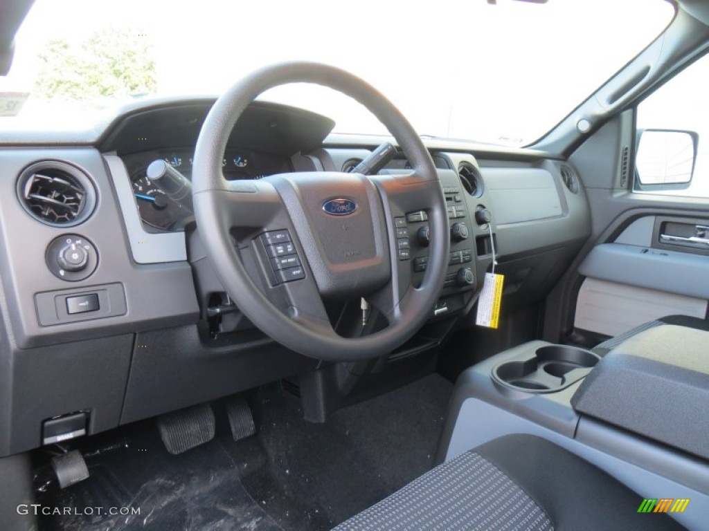 Black Interior 2014 Ford F150 STX SuperCrew Photo #89381137