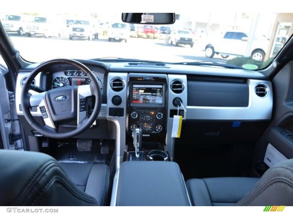 2014 Ford F150 Platinum SuperCrew 4x4 Black Dashboard Photo #89382300