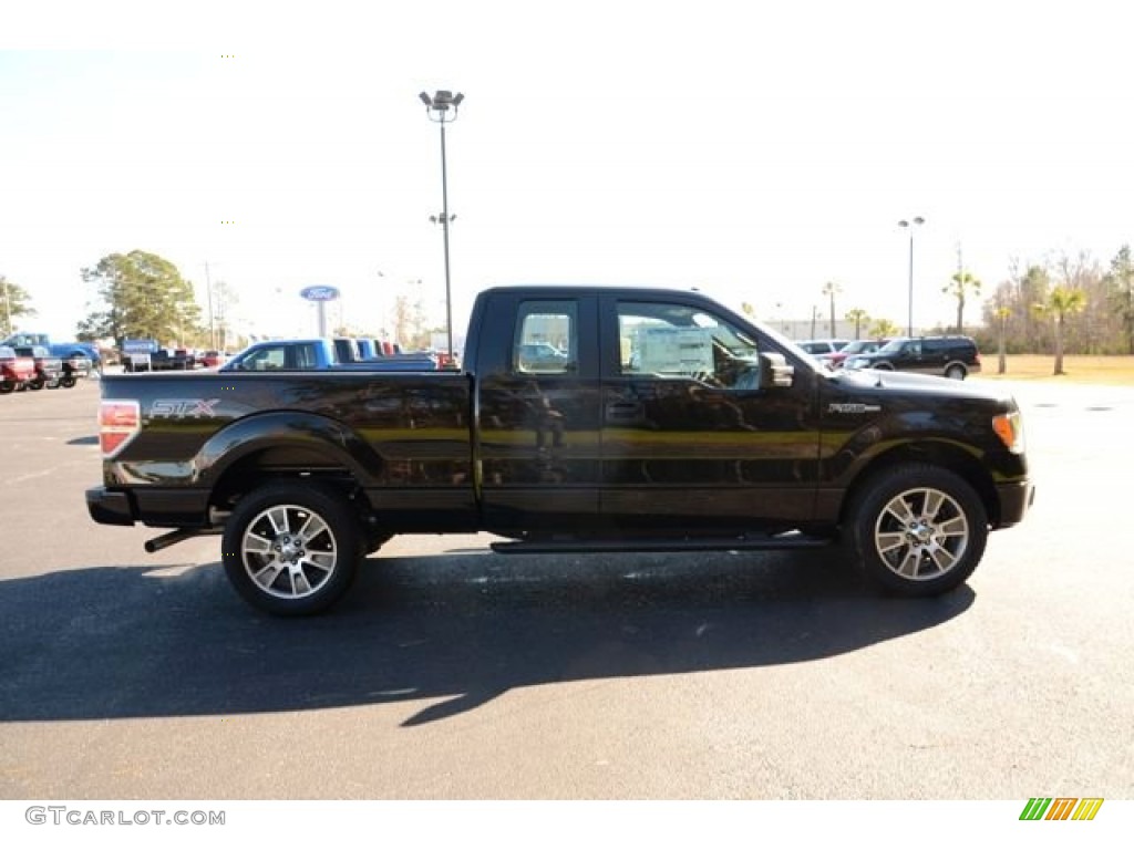 2014 F150 STX SuperCab - Tuxedo Black / Black photo #4