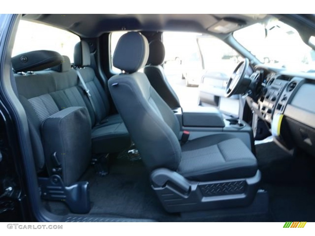 Black Interior 2014 Ford F150 STX SuperCab Photo #89385275