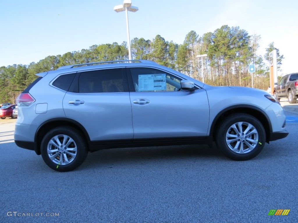 Brilliant Silver 2014 Nissan Rogue SV Exterior Photo #89385525