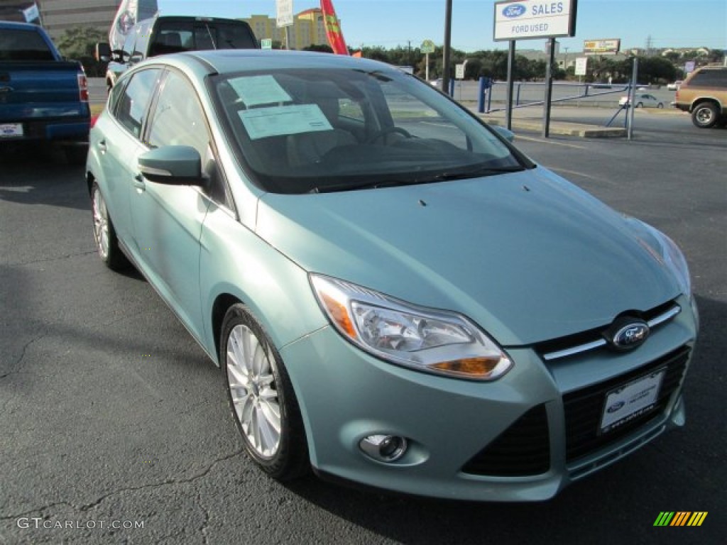 2012 Focus SEL 5-Door - Frosted Glass Metallic / Stone photo #1