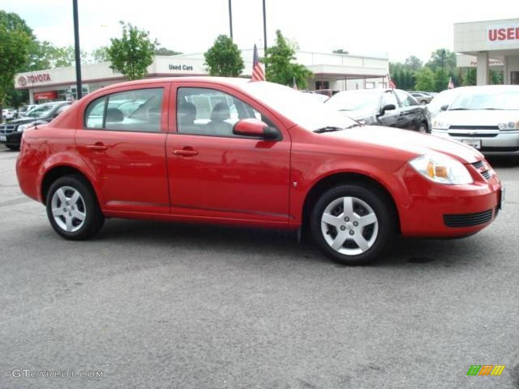 2007 Cobalt LT Sedan - Victory Red / Gray photo #6