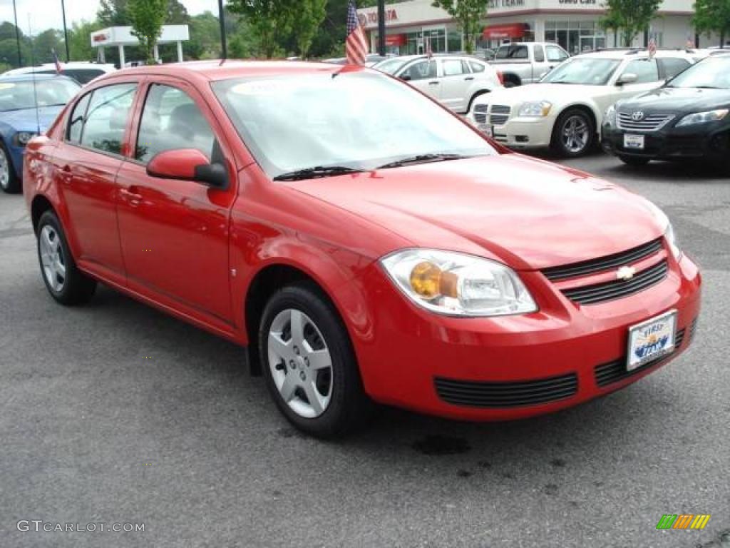 2007 Cobalt LT Sedan - Victory Red / Gray photo #7