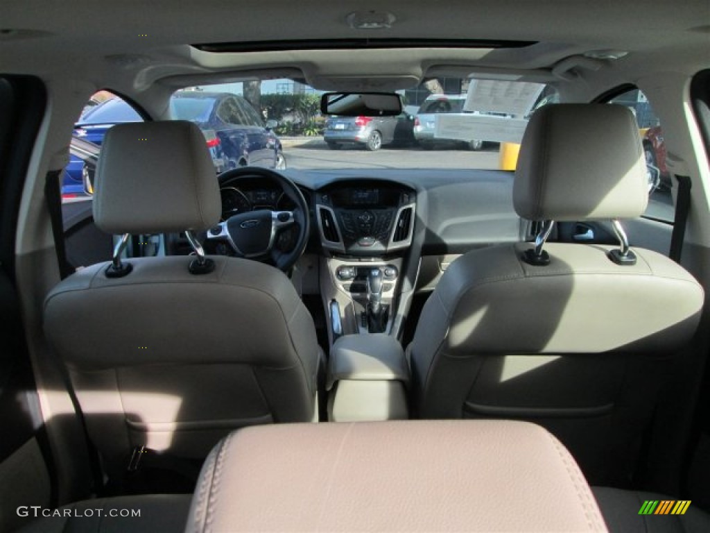 2012 Focus SEL 5-Door - Frosted Glass Metallic / Stone photo #14