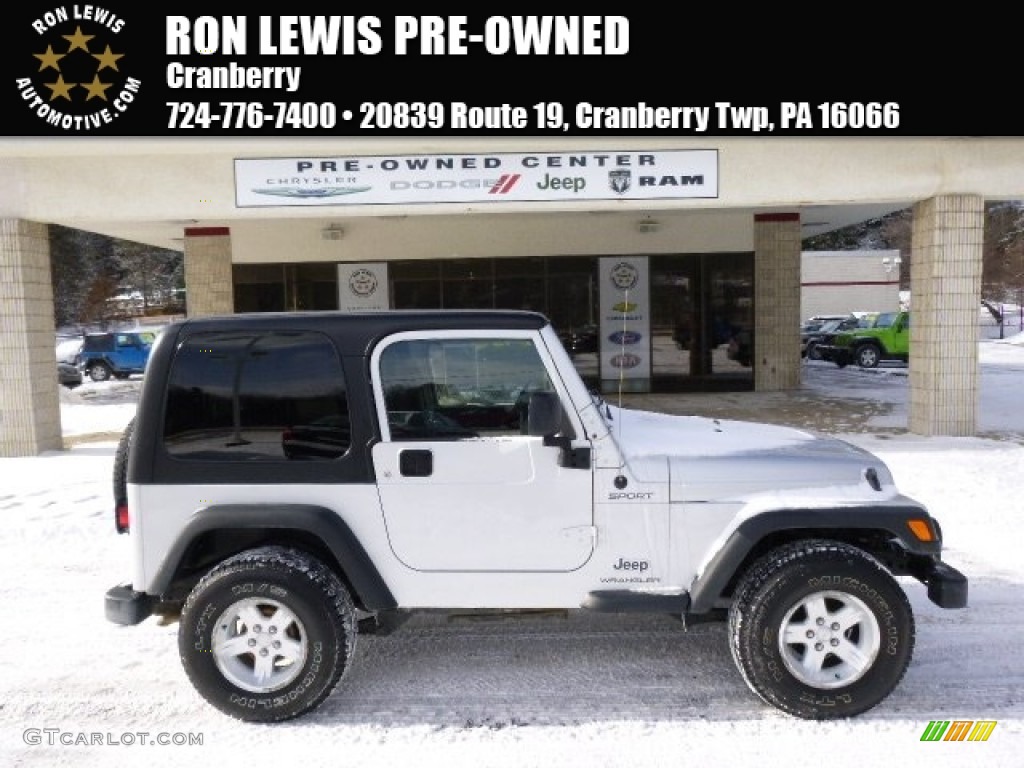 2005 Wrangler Sport 4x4 - Bright Silver Metallic / Dark Slate Gray photo #1