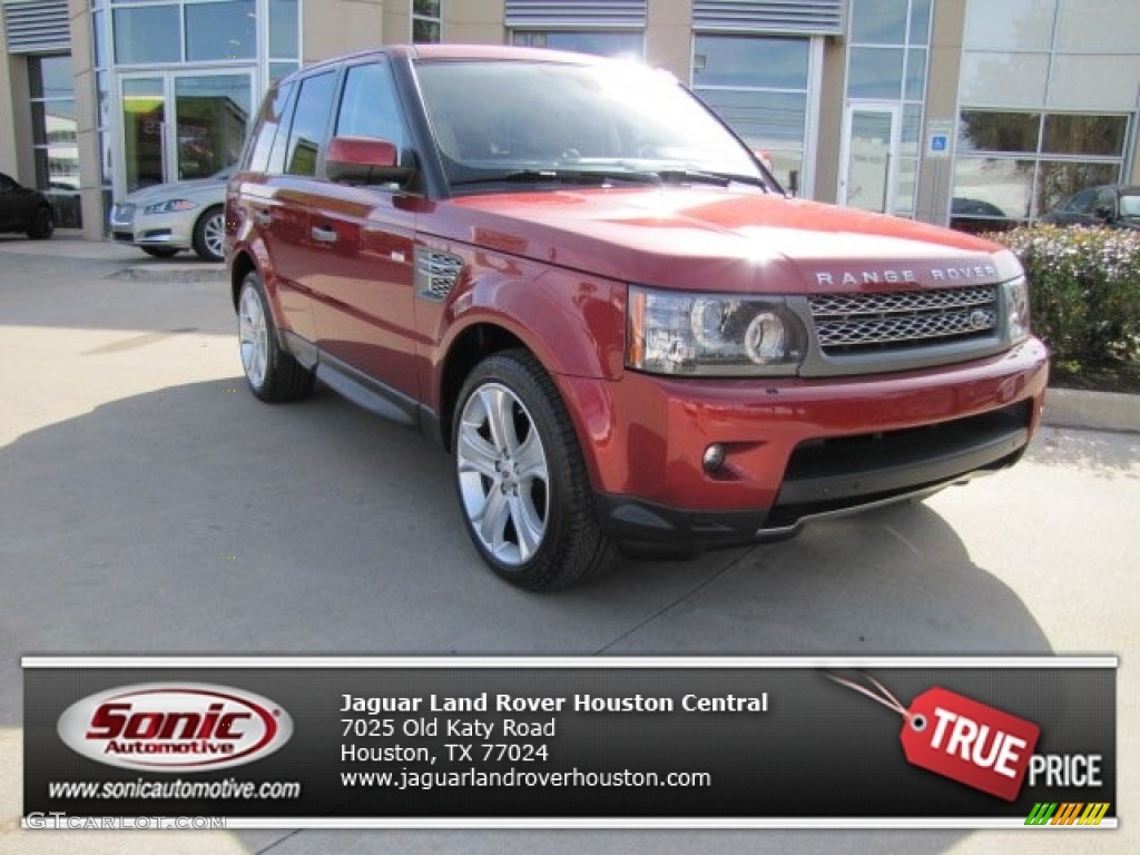 2010 Range Rover Sport Supercharged - Rimini Red / Almond/Nutmeg Stitching photo #1