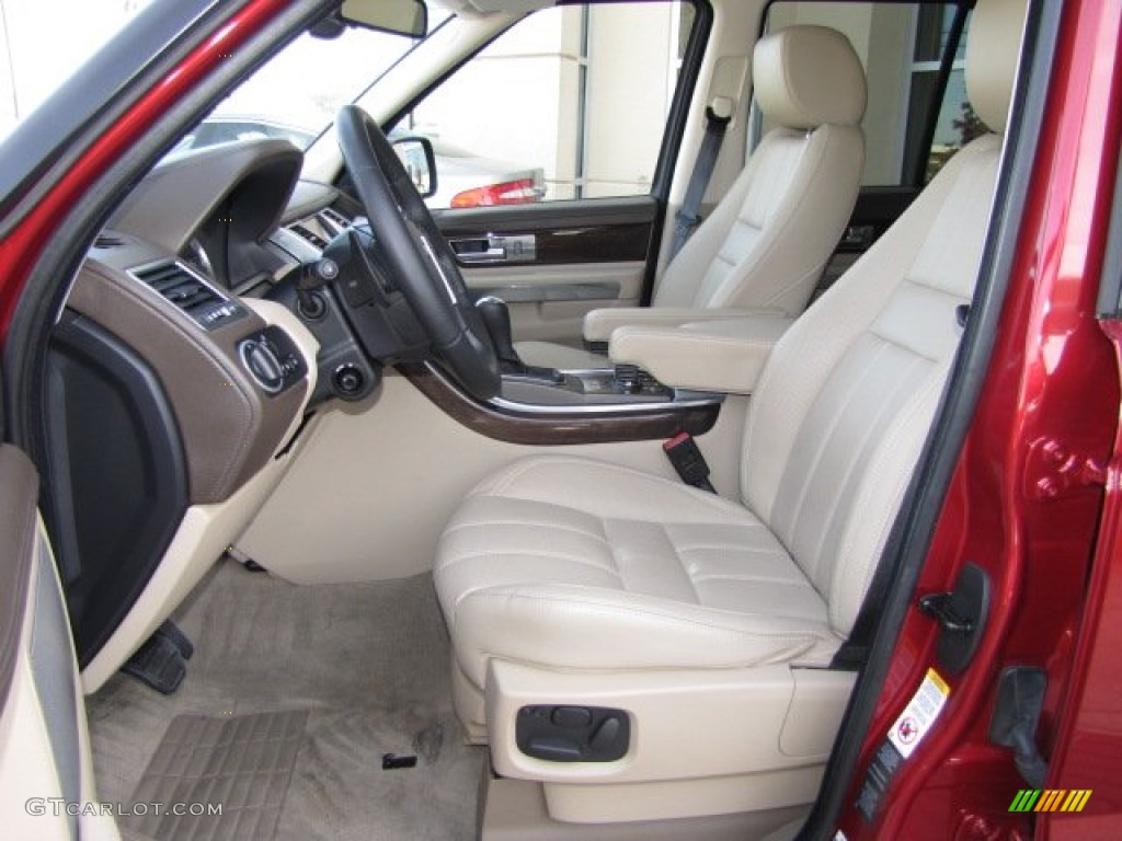 2010 Range Rover Sport Supercharged - Rimini Red / Almond/Nutmeg Stitching photo #2