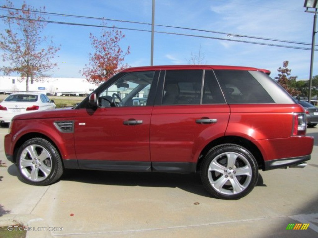 2010 Range Rover Sport Supercharged - Rimini Red / Almond/Nutmeg Stitching photo #6