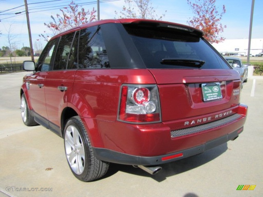 2010 Range Rover Sport Supercharged - Rimini Red / Almond/Nutmeg Stitching photo #7