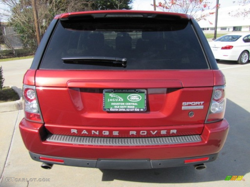 2010 Range Rover Sport Supercharged - Rimini Red / Almond/Nutmeg Stitching photo #8