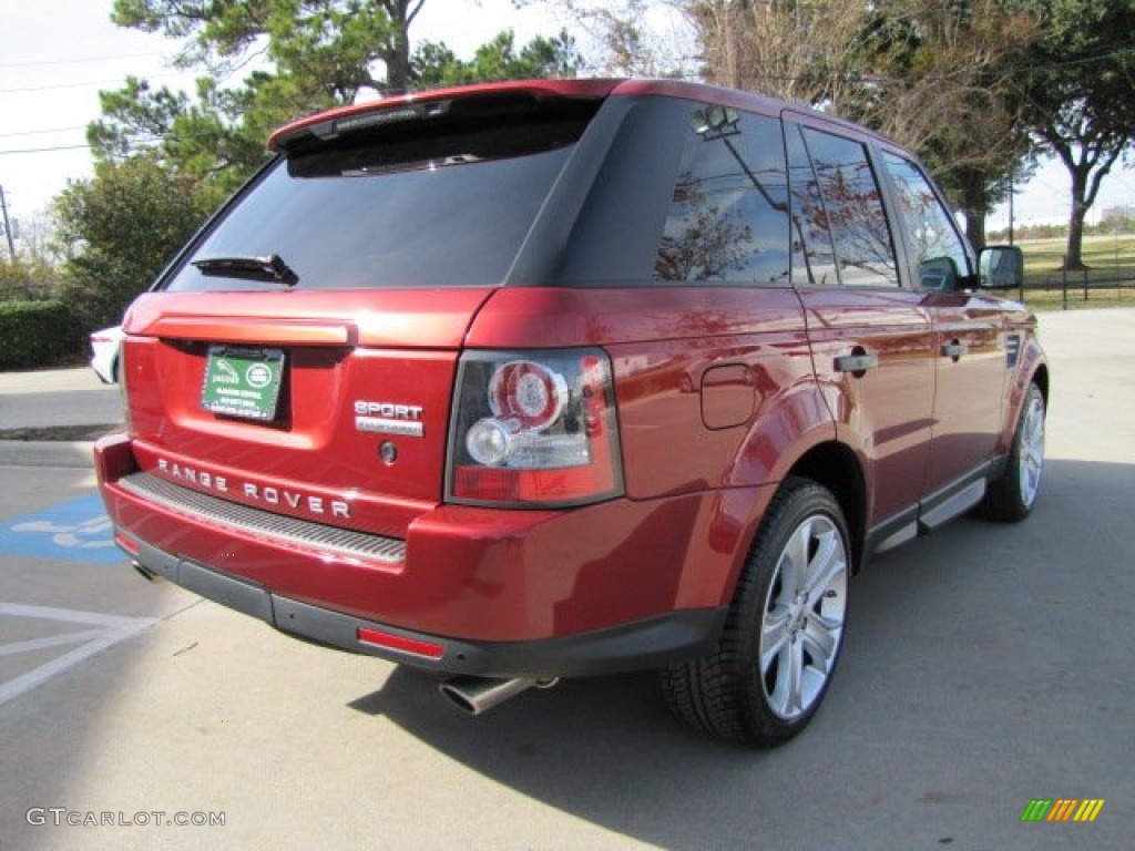 2010 Range Rover Sport Supercharged - Rimini Red / Almond/Nutmeg Stitching photo #9
