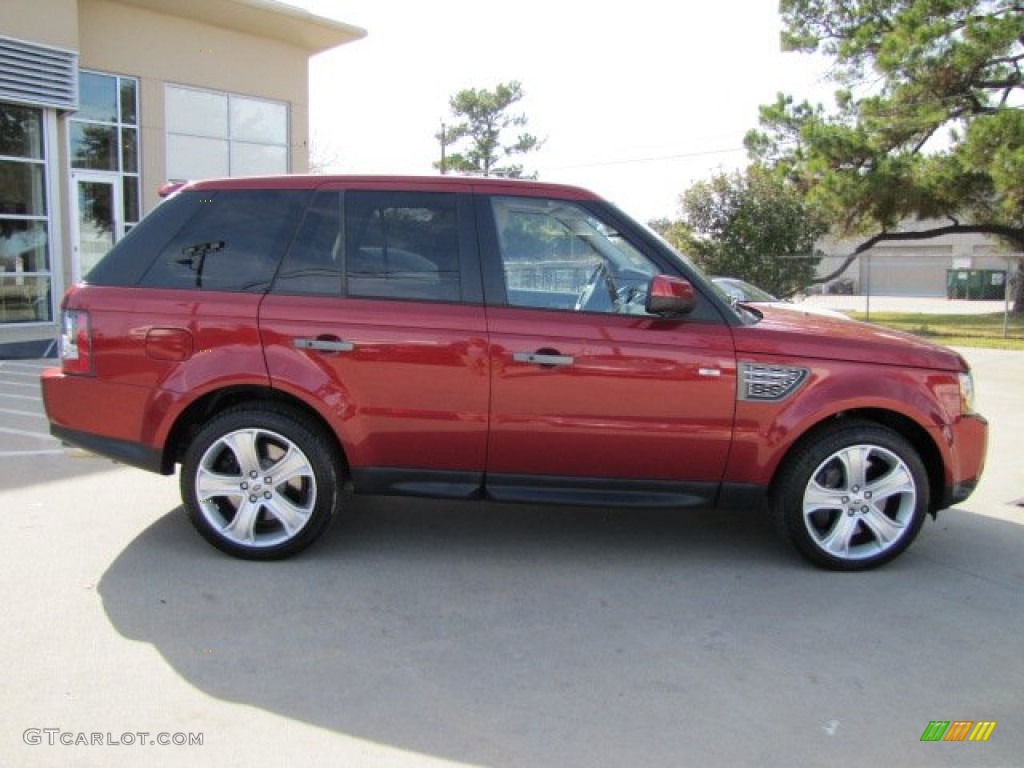 2010 Range Rover Sport Supercharged - Rimini Red / Almond/Nutmeg Stitching photo #10
