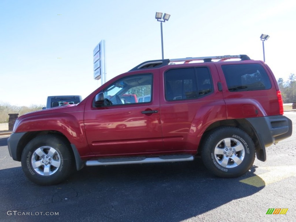 2009 Xterra X - Red Brick / Graphite/Steel photo #4