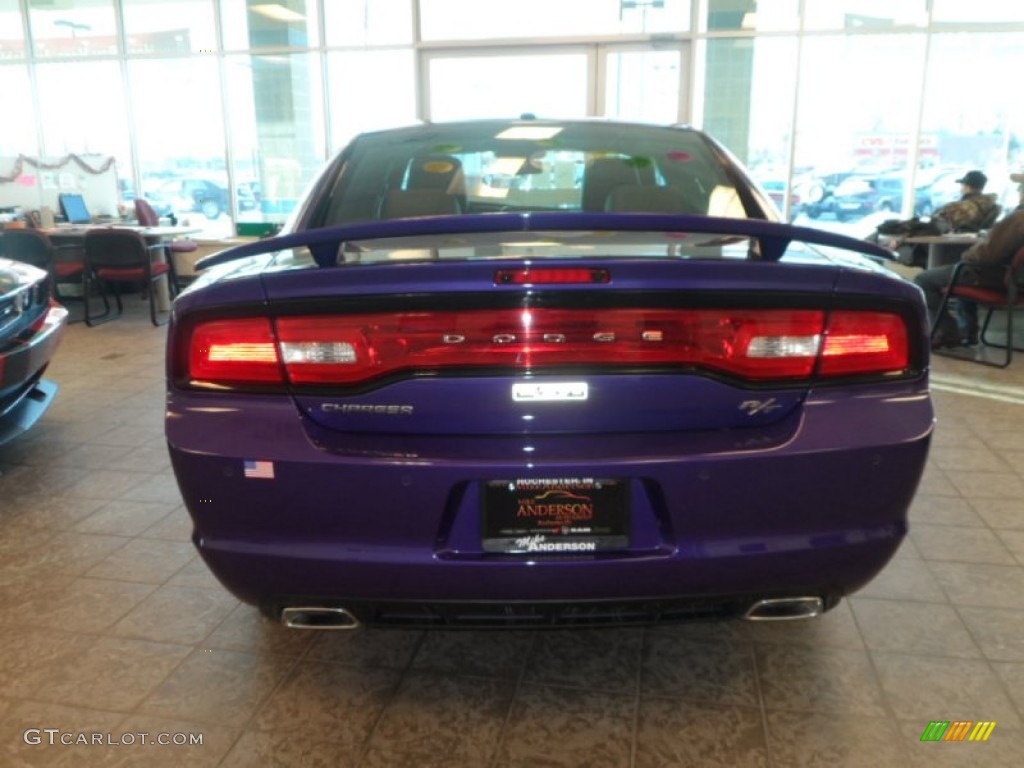 2014 Charger R/T - Plum Crazy Pearl / Black photo #5