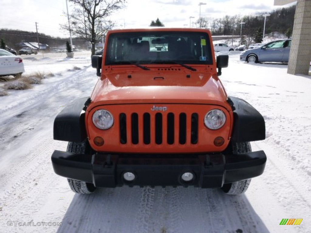 2012 Wrangler Sport 4x4 - Crush Orange / Black photo #3