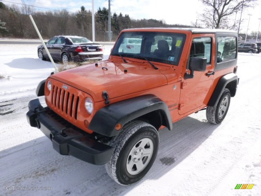 2012 Wrangler Sport 4x4 - Crush Orange / Black photo #4