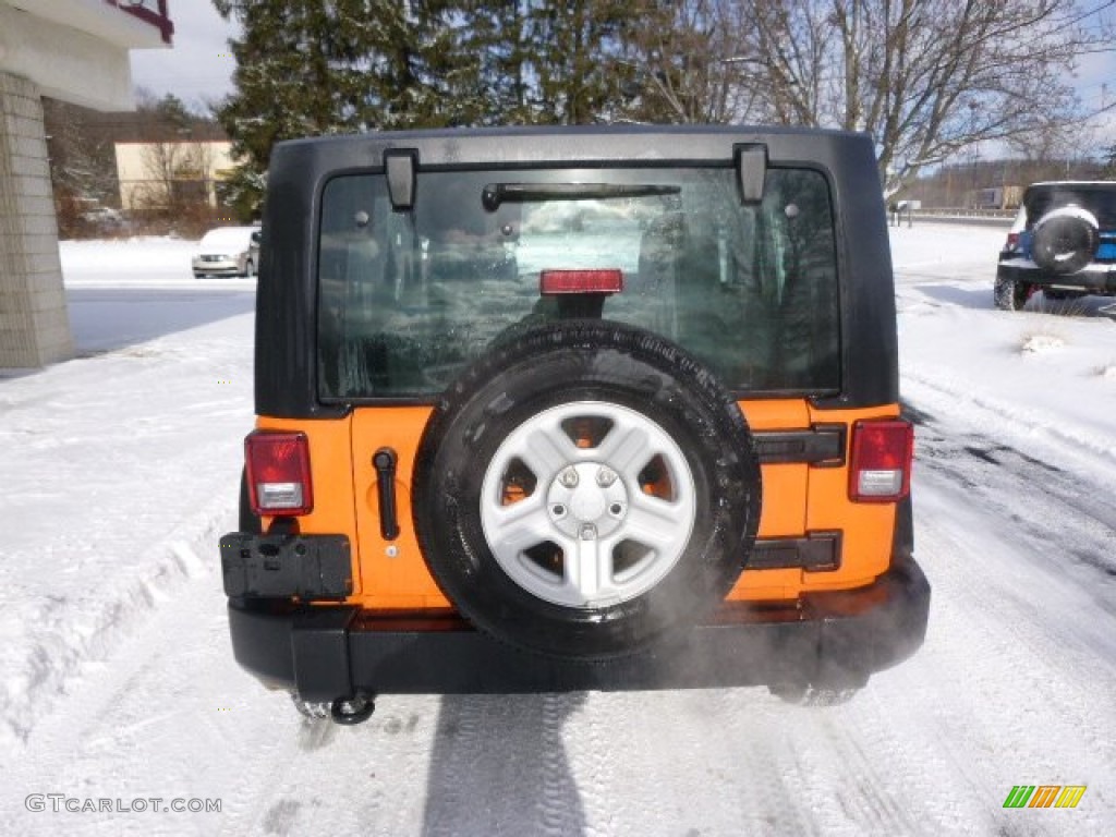 2012 Wrangler Sport 4x4 - Crush Orange / Black photo #7