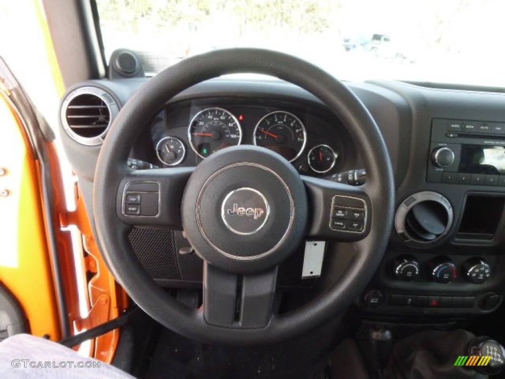 2012 Wrangler Sport 4x4 - Crush Orange / Black photo #17