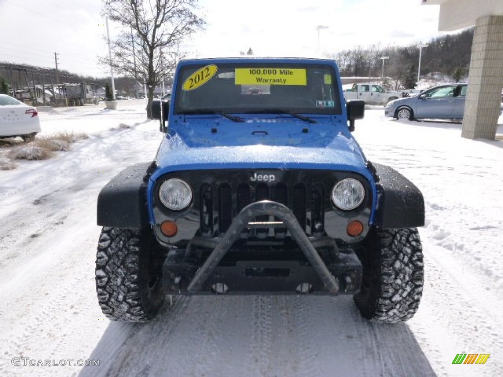 2012 Wrangler Sport 4x4 - Cosmos Blue / Black photo #3