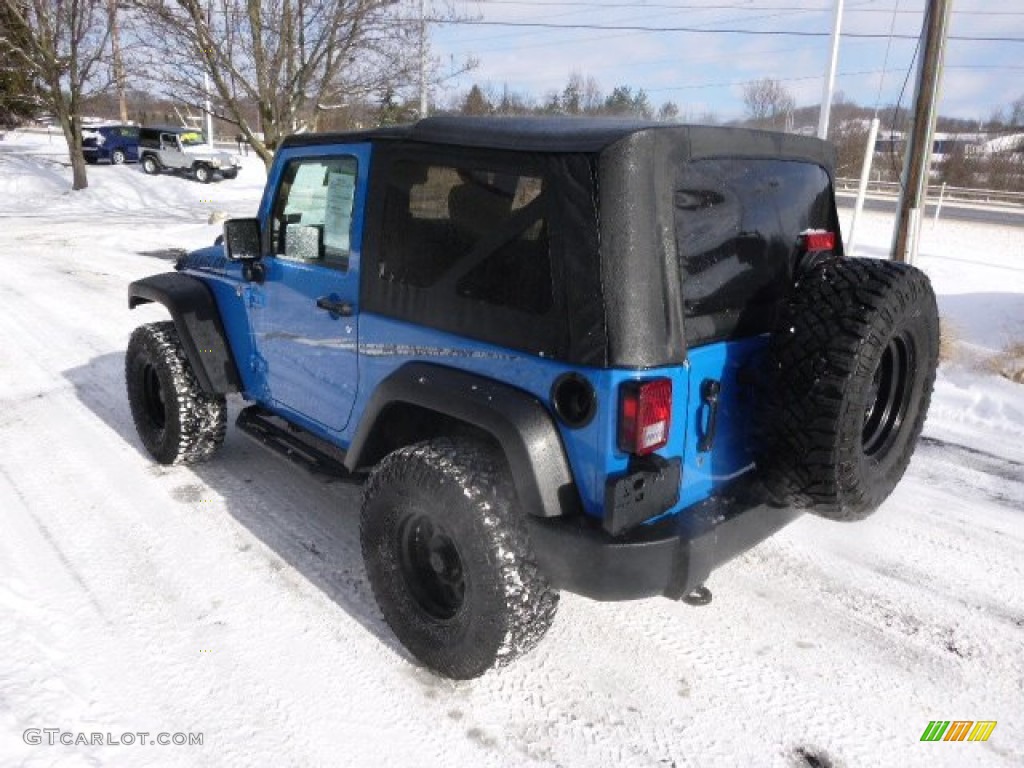 2012 Wrangler Sport 4x4 - Cosmos Blue / Black photo #6