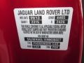  2014 F-TYPE V8 S Italian Racing Red Metallic Color Code CAH