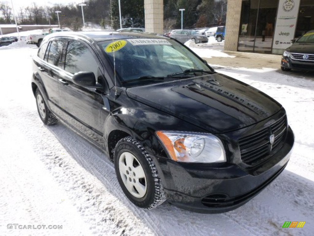 2007 Caliber SE - Black / Pastel Slate Gray photo #2