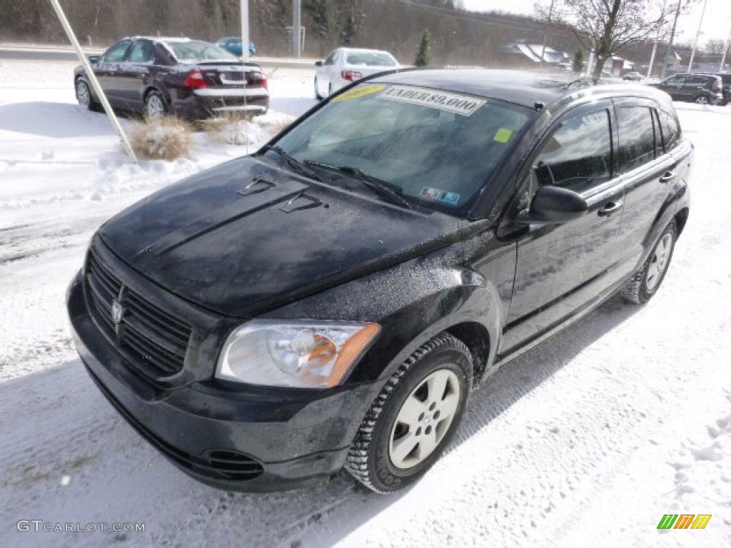2007 Caliber SE - Black / Pastel Slate Gray photo #4