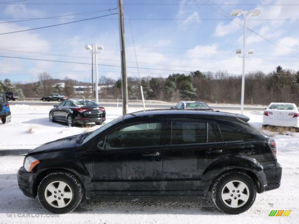 2007 Caliber SE - Black / Pastel Slate Gray photo #5