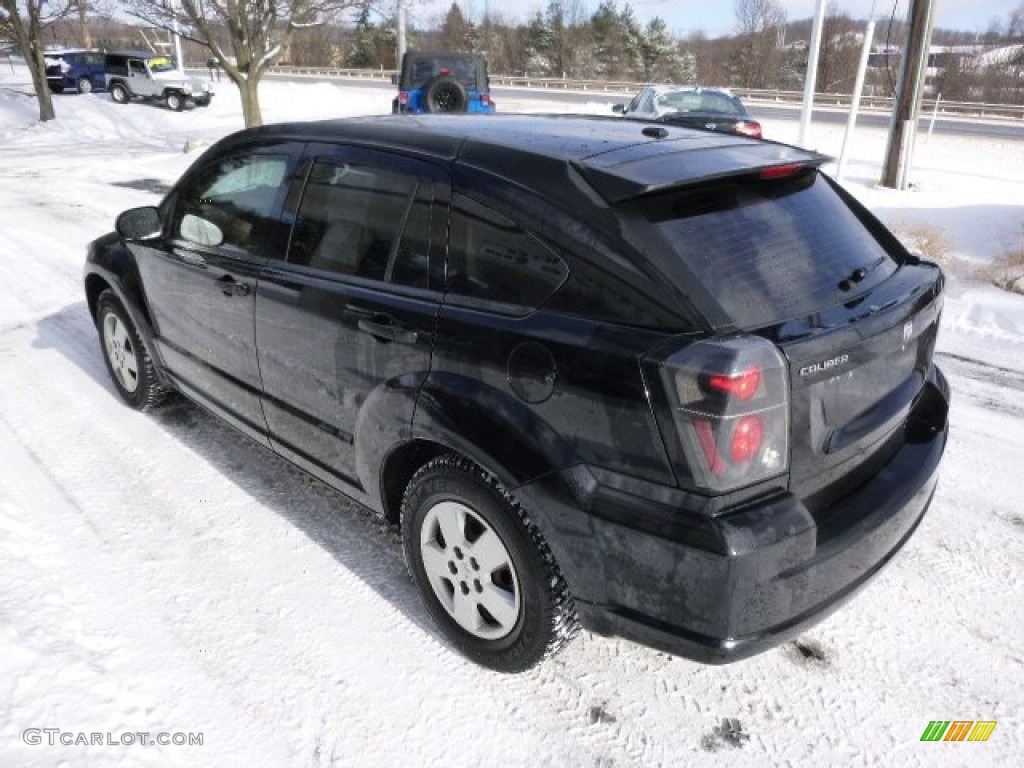 2007 Caliber SE - Black / Pastel Slate Gray photo #6