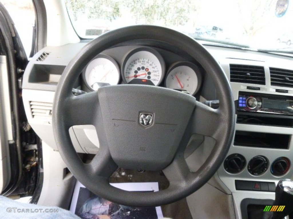 2007 Caliber SE - Black / Pastel Slate Gray photo #18